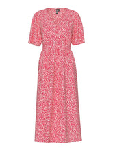 Pieces Tala Midi Dress - Pink Lemonade/ Multi Flow